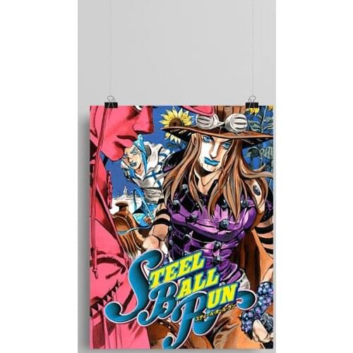 Gyro Zeppeli Steel Ball Run SBR anime Canvas poster Painting wall Art decor Living room Bedroom Study Home Decoration Prints