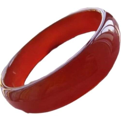 Natural home widening Genuine Red Agate Bracelet sub chalcedony lady Yu Shiyu Bangle Bracelet