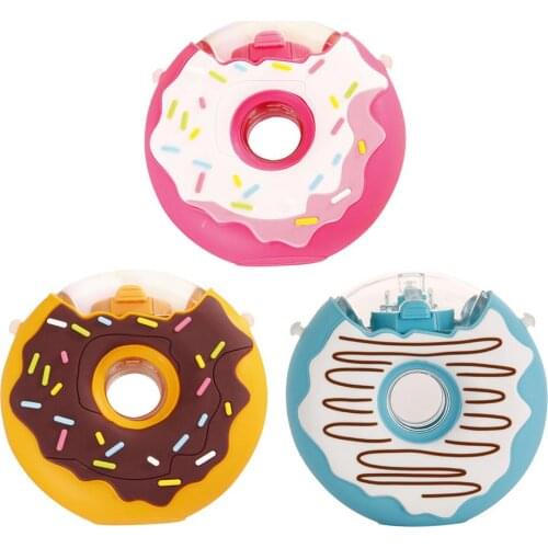 Durable Leak-Proof Drinking Kettle Silicone Portable Children Drinking Cup With Straw Cartoon Donuts Water Bottle for Kids
