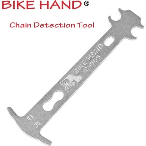 Bike Hand Bicycle Repair Tool Chain Maintenance Detection Tools MTB Mountain Bike Road Bicycle Chain Measuring Tool