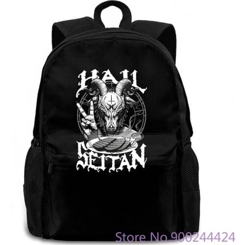 Hail Seitan Vegan Vegetarian Black Brand for Better women men backpack laptop travel school adult student