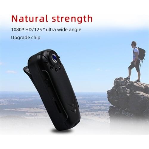 1080P HD Outdoor Recording Camera Wearable IR-Cut Night Vision Infrared Lamp Action Cam TF Card 1500mAh Battery Video Recorder