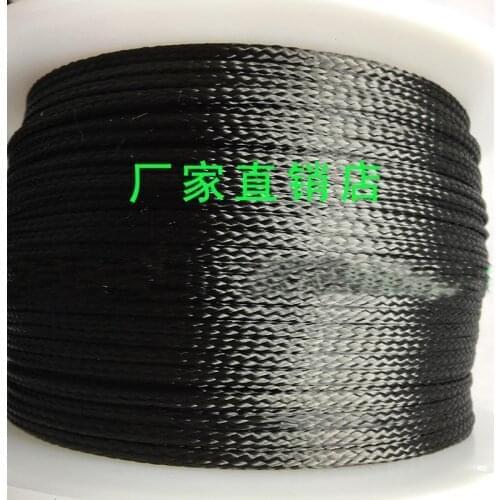 10M 3k carbon fiber Signal shielding cable sleeve 2MM-30MM Hollow conductive tape Wire shielding sleeve Suspension