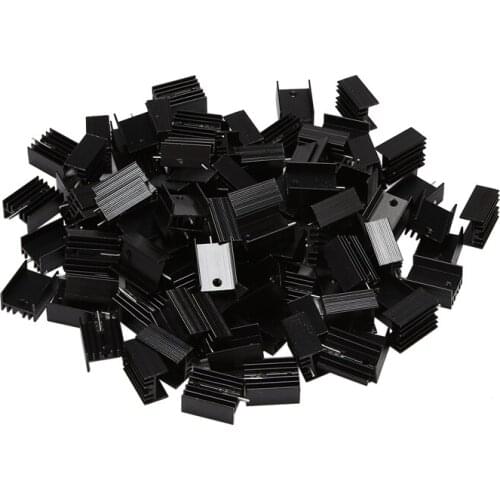 100 Pcs 20X15X10mm Aluminium TO-220 Heatsink TO 220 Heat Sink Transistor Radiator TO220 Cooler Cooling