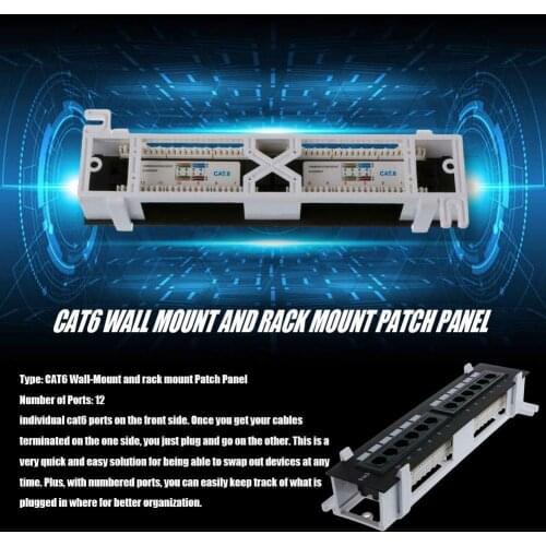 12-port Unshielded Model Over-tested With Bracket Rj45 Network 6 6 Frame Distribution Category Category J5Z2