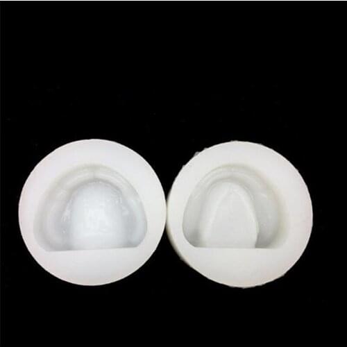 2Pcs/Set Dental Plaster Model Mold Mould Dental Soft Silicone Full Mouth Half Mouth Toothless Base Mold