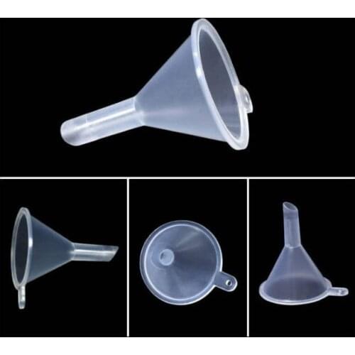 2000pcs Mini Plastic Transparent Small Funnels For Perfume Liquid Essential Oil Filling Empty Bottle Cosmetic Packing Tool SN240