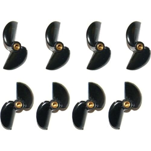 4Pairs RC Speedboat Dual Motor Propeller 3mm Shaft Drive Dog Props DIY Spare Parts for Speed Boat Model Accessories