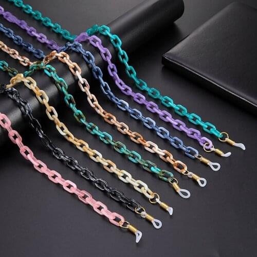Acrylic Chain Eyeglass Lanyard Sunglasses Non-slip Reading Glasses Rope Spectacles Holder Neck Cord Eyewear Lanyards 4Colors