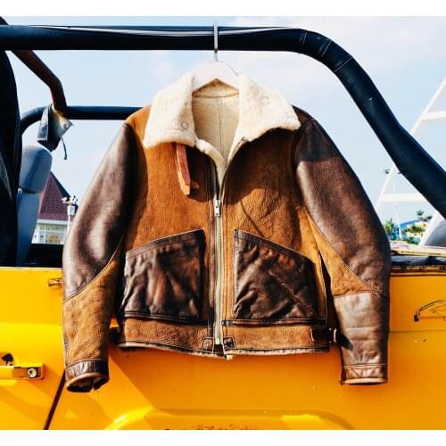 AVFLY Mens Sheepskin Jackets