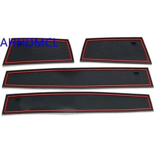 Car Anti-Dirty Pad Door Groove Gate Slot Cup Armrest Storage Pad Anti-Slip Mat For MG MG6 2010 2011 2012 2013 2014