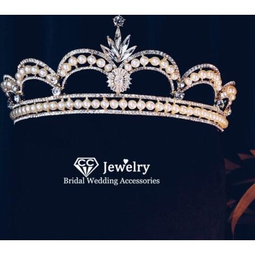 CC Crown Tiara Wedding Accessories for Bridal Jewelry Engagement Hair Ornaments High Quality Vintage Princess Headpiece FO12