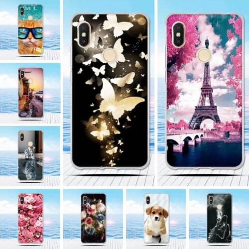 For Xiaomi redmi S2 Case Silicone Painted Animals Painting Soft TPU Back Cover for Xiaomi Redmi S2 Funda Protect Phone Cases