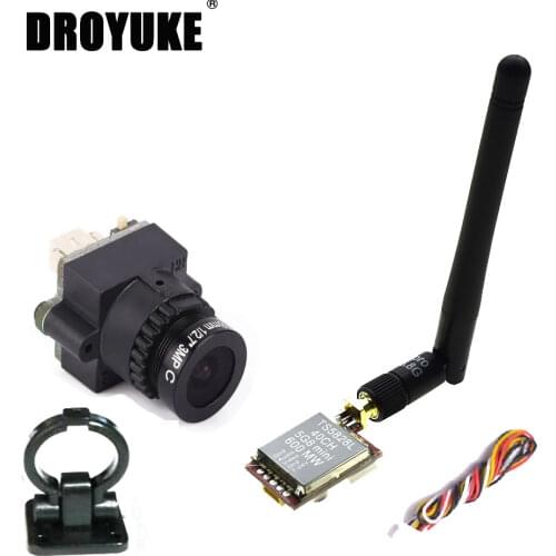 Droyuke FPV Mini Digital Video Camera 1000 TVL Line 2.8mm lens and TS5828L Micro 5.8G 600mW 40CH Transmitter For RC qulticopter