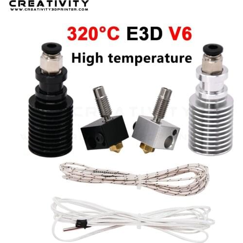 3D Printer Parts 0.4/1.75mm E3D V6 Hotend Kit High temperature version 320 degrees J-head Remote extruder 12V 24V hot end