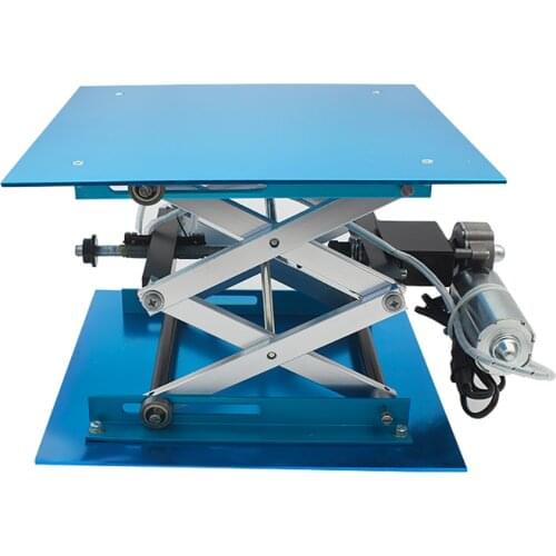 Electric Remote Control Aluminum Oxide Lifting Platform Laboratory Equipment Lifting Device Size 25x25CM Lift 75-215MM Load 60KG