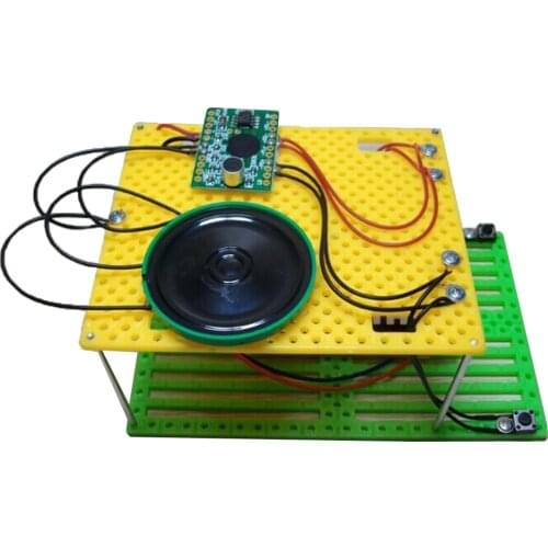 DIY Electric Sound Recorder Learning Toy Physics Electrical Circuit Connection Puzzle Science Gadget DIY Assembly Kits