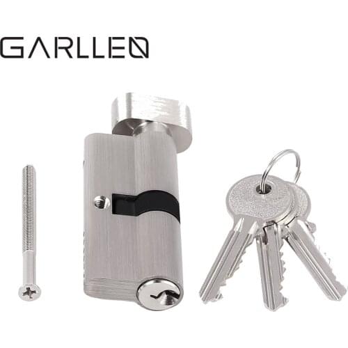 GARLLEN T35/35 T40/40 T45/45 Thumb Turn Cylinder Euro Barrel Door Lock UPVC Anti Pick Anti Drill Extra Keys High Security