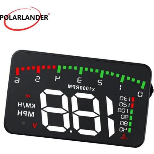 Hot sale GPS function colorful Consumption Data HUD Display Digital speedometer Heads Up OBD 2 A900 3.5 Inch