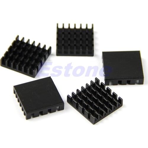 Quality Aluminum Heat Sink 19*19*5mm 5pcs IC LED Power Memory ChipDIY Useful