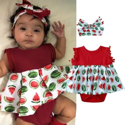 Baby Girl Clothing Set Fashon Toddler Kids Baby Girls Summer Clothes Floral Romper Jumpsuit Bodysuit Outfits 0-18 Months