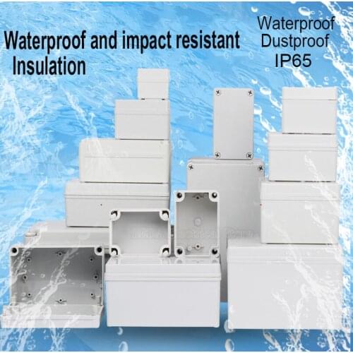 1Pcs Button box outdoor monitoring power box plastic distribution box junction box wiring box indoor and outdoor waterproof box