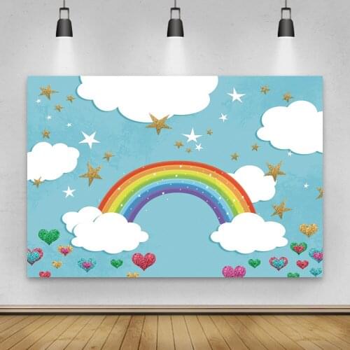 Laeacco Baby Cartoon Photo Backdrops Newborn Baby Shower Birthday Party Portrait Photographic Backgrounds For The Photo Studio