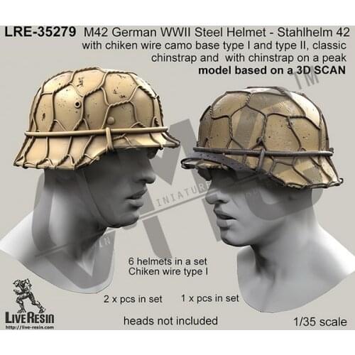 [Scale Model Kit] Live Resin LRE-35279 1/35M42 German WWII Steel Helmet