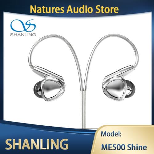 SHANLING ME500 Shine HIFI In-ear Earphone 2BA+1DD Hybrid Driver Earbuds with 3.5mm 4.4mm IEMs MMCX Detachable Cable