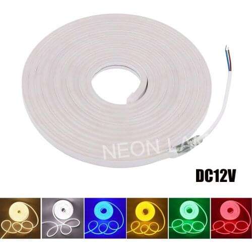 Neon light 12V LED Strip SMD 2835 120LEDs/M Flexible Rope Tube Waterproof Neon Signs for DIY Christmas Holiday Decoration Light