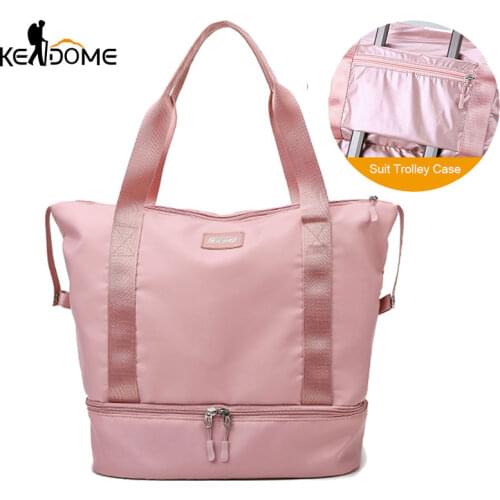 Nylon Waterproof Travel Bag Unisex Foldable Duffle Bag Organizers Large Capacity Packing Cubes Portable Luggage Bags X230D