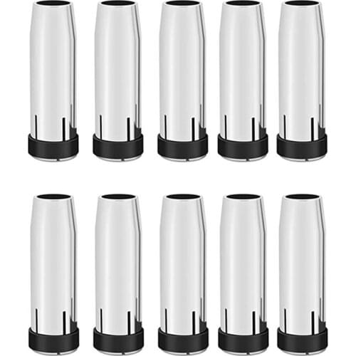New 10PCS 24KD Gas Nozzle 10Pcs MIG Welding Torch Gas Nozzle Contact Tip for MIG/ Welding Tool
