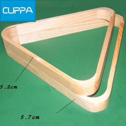 New Cuppa 52mm/57mm Wood Billiard Triangle Rack 8-Ball Triangle Billiards Accessories China