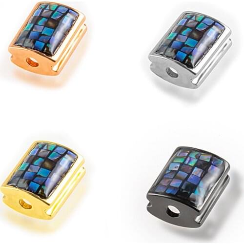 NEW Gole High Quality Diy Jewelry Accessories Bracelet Necklace Beads Jewelry Making Copper Cubic Zirconia Miro Pave Hole