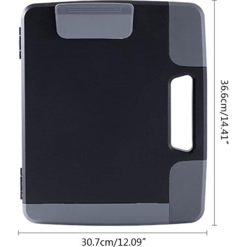 Portable A4 Files Document Clipboard Storage Case Organizer Holder Office Supply P82A