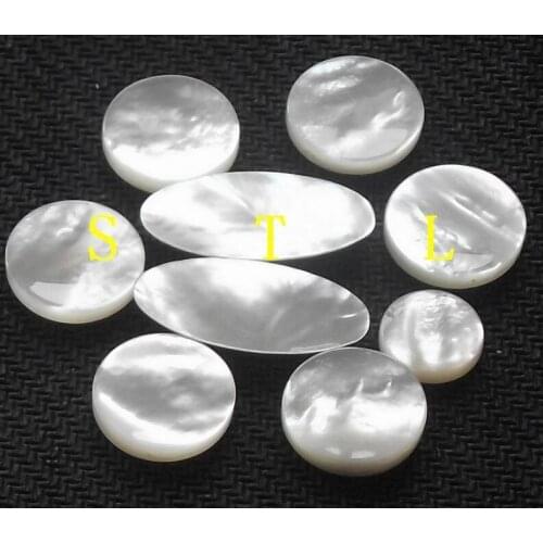 Saxophone real mother of pearl key buttons inlays