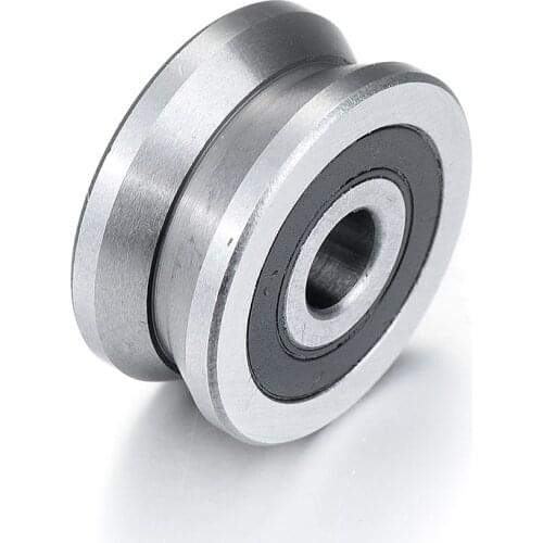 2 PCS 8x30x14mm V-Type Bearing 120 Degrees Angle Bearing steel Double Row Angular Contact Ball V Groove Ball Bearing