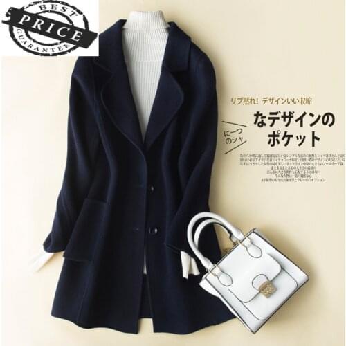 Wool Jacket 100% Women 2021 Autumn Korean Fashion Coat Winter Woolen Clothes Ladies Long Coas Tops Casaco Feminino LWLa3a