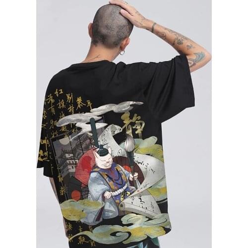 Traditional Japanese Mens Clothing Kimono Shirt Men T-Shirt Samurai Cosplay Kimono Streetwear Asian Clothes Japanese Top FF2701