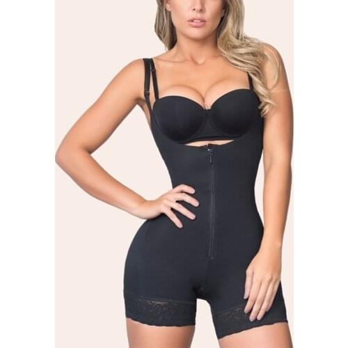 Women Bodysuit PostpartumTummy Control Shapewear Hip Lift Waist High Waist Body Faja Short Non Spacer