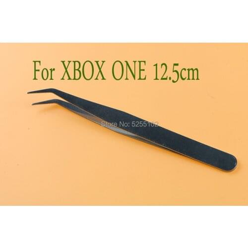 100pcs Replacement for XBOXONE Tweezers Anti-static Hand Tool Clear Clip Tool Stainless Steel straight elbow tweezers