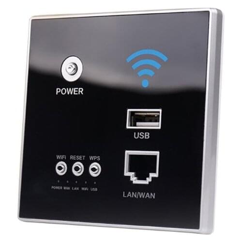 4 Colors 300Mbps 220V Smart Wireless WIFI Repeater Extender Wall Embedded Router Socket 83XB83XB