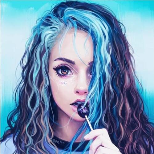 5D DIY Full Round/Square Diamond Painting Cartoon Girl 3D Embroidery Cross Stitch Rhinestone Mosaic Home Decor Gift Y1254