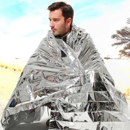 Emergency Mat Survival Rescue Blanket Waterproof Foil Thermal Space Pad for Outdoor Camping First Aid Reflective Blankets Hot