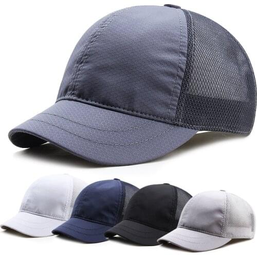 New Short Brim Snapback Hats Cotton Baseball Caps For Men Women HipHop Breathable Dad Mesh Bonnet Fashion Gorras Trucker Chapeau