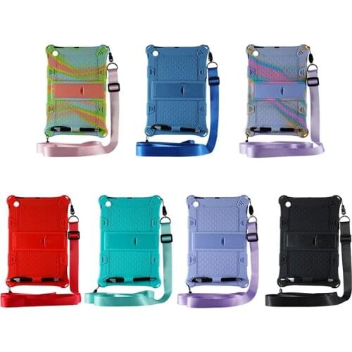 Case for Teclast M40SE 10.1 Inch Tablet Silicone Case Anti-Drop Protection Case Tablet Stand with Strap and Pen