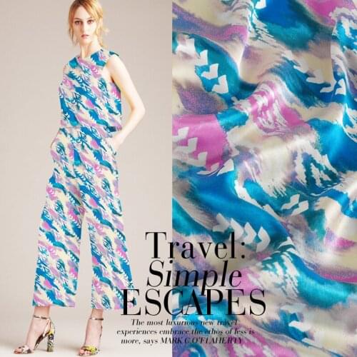 CNUM SS075 100% Natural Silk Satin/ Shading/ Silk Fabric Silk / Width 1.22yd Thickness 16.5mm /Unit:Meter