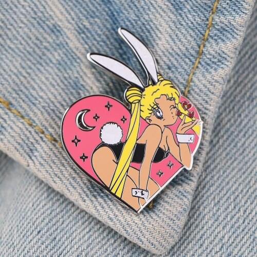 LT759 Japanese Anime Cute Manga Icons Enamel Pin Badge Cartoons Collar Lapel Pin for Backpack Decoration Jewelry Gifts