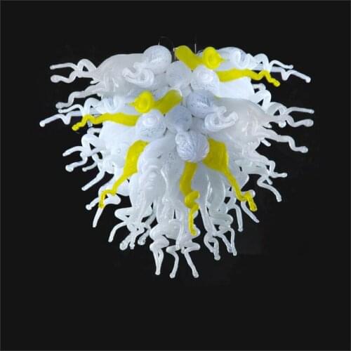 Hot Sale Glass Large Chandelier Light Modern Blown Customized Color Glass Chandelier for Sale