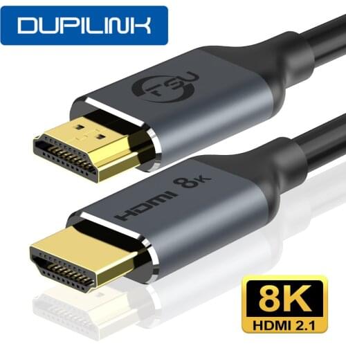 DUPILINK HDMI 2.1 Cable 8K@60Hz 4K@120Hz HDCP2.2 HDMI Splitter ARC Switch Cable for PS PS4 TV Audio Video Cabo Cable 8K HDMI